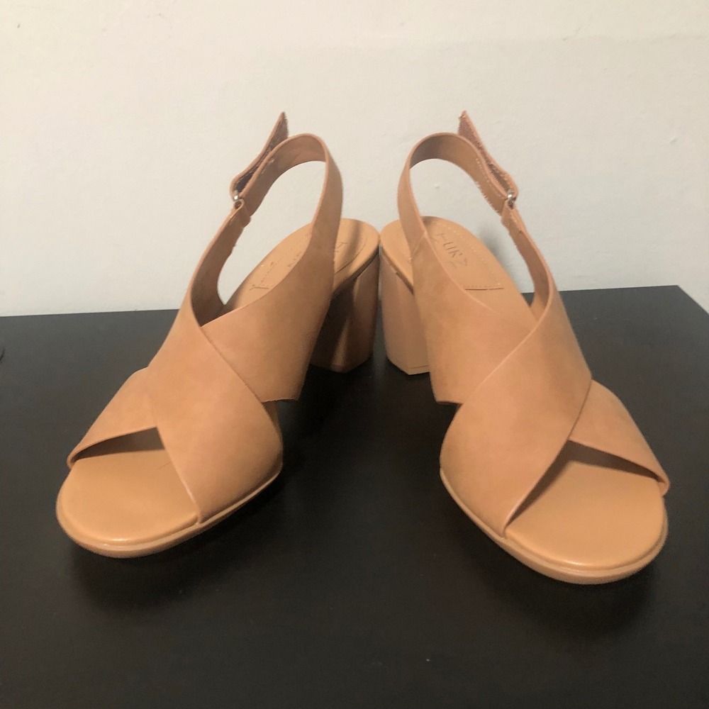 Naturalizer Treasure  3" Block Heel Slingback Round Sandals Womens 8.5W